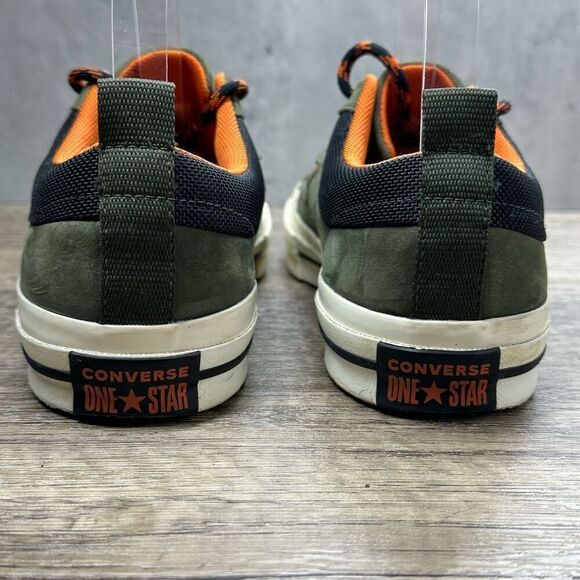 Converse~Women’s~One Star Olive & Orange Nubuck Suede Sneakers~Size 7.5 - Picture 4 of 8